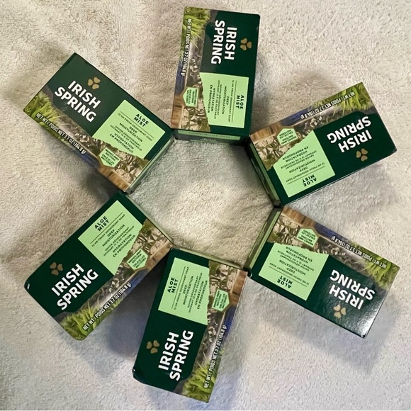 Irish Spring Moisturizing Soap Bars In Aloe Mist 6 Bars NEW - Picture 4 of 4